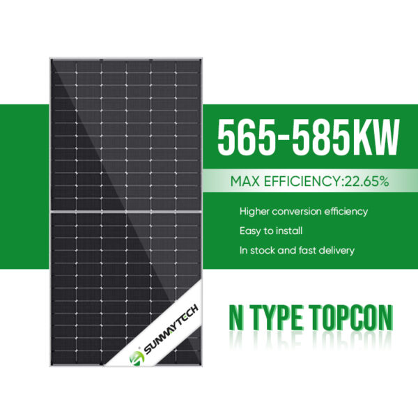 SUNWAY N Type TOPcon 144 Cells 565W-585W
