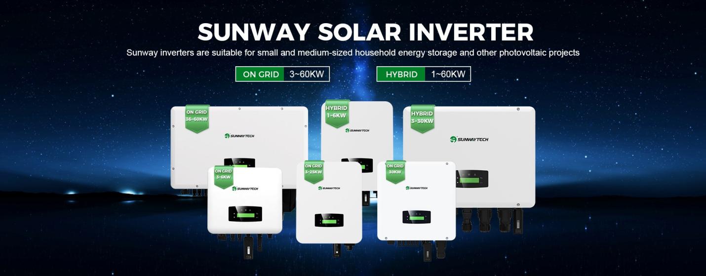 Sunway 5kw 10kw 30kw High Voltage Three Phase Hybrid Solar Inverter