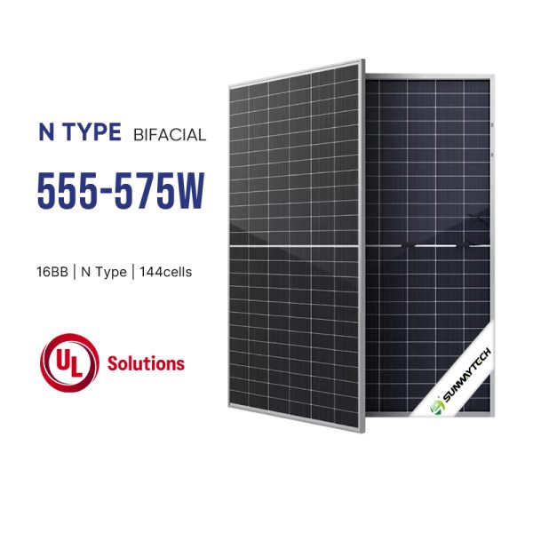 SUNWAY N Type Bifacial Module 144 Cells 555W-575W